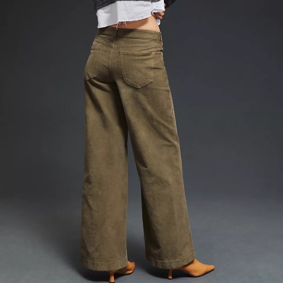 NWT Anthropologie Pilcro The Gwen Wide-Leg Corduroy Pants Size 26P - Picture 3 of 6